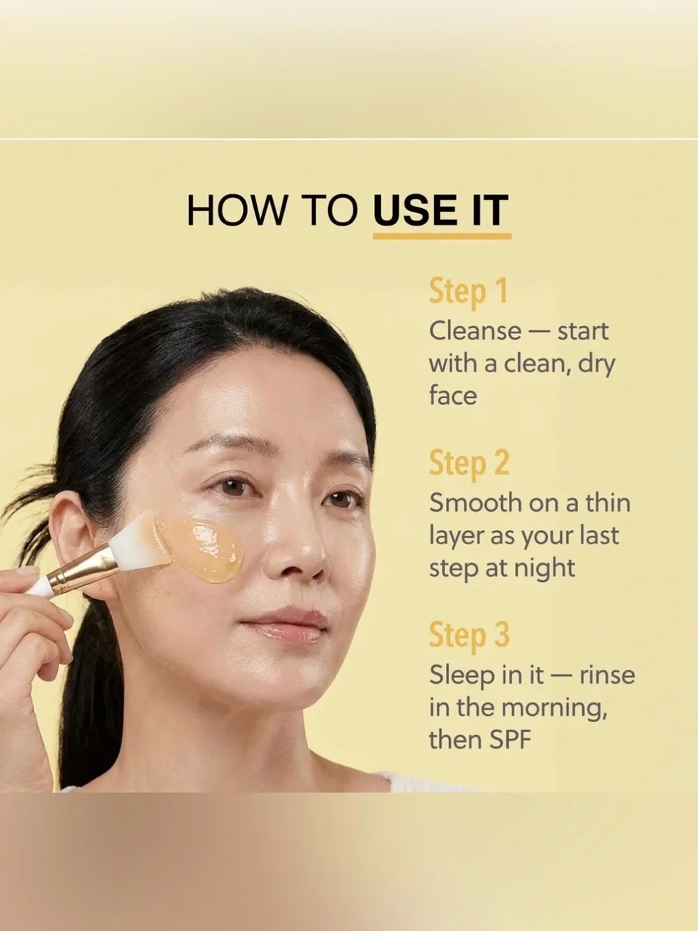Turmeric Overnight Wrapping Mask - Yellow Face Serum Mask